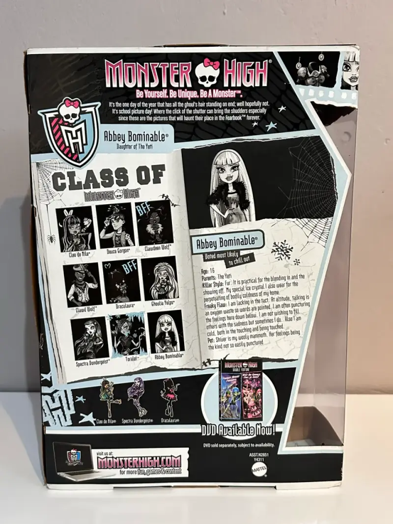 Muñeca Abbey Bominable Monster High Picture Day - 2