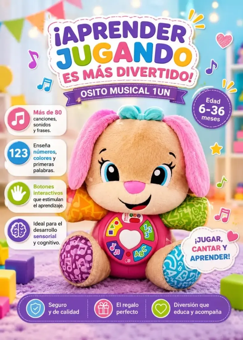 Osito musical interactivo