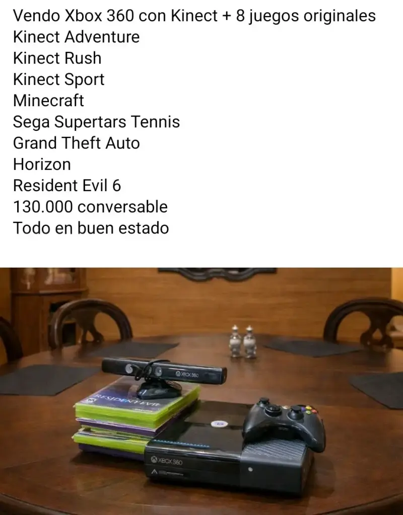 Xbox 360 con Kinect y juegos