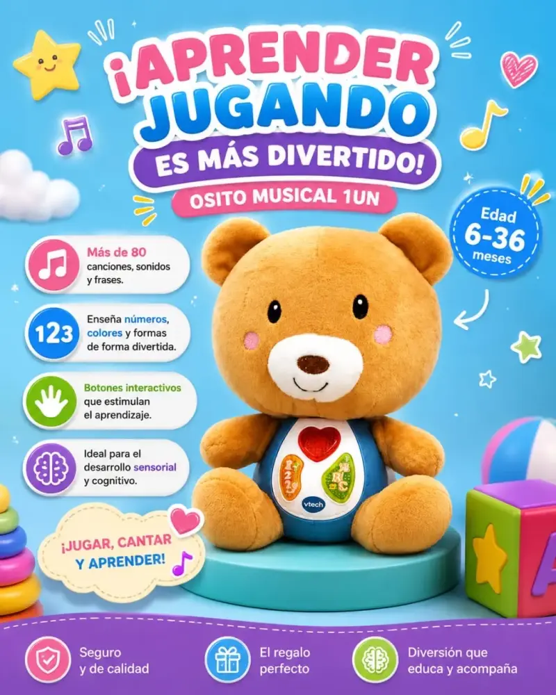 Osito musical educativo