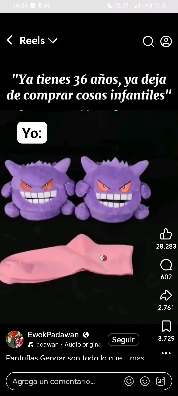 Pantuflas infantiles Gengar púrpura - 2