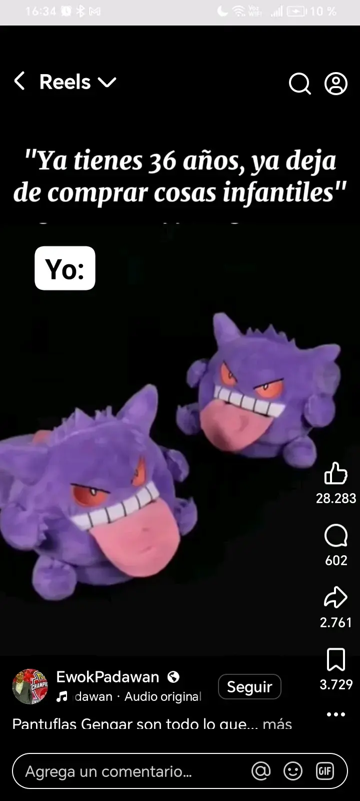 Pantuflas infantiles Gengar púrpura - 3