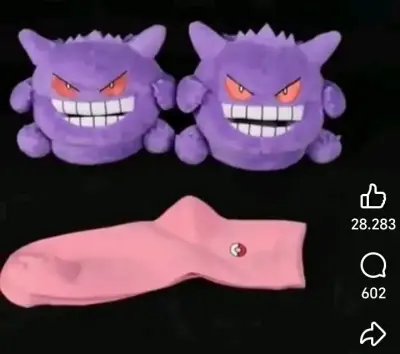 Pantuflas infantiles Gengar púrpura - miniatura 4