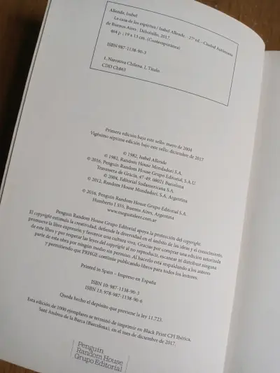Libro 'La casa de los espíritus' - miniatura 3