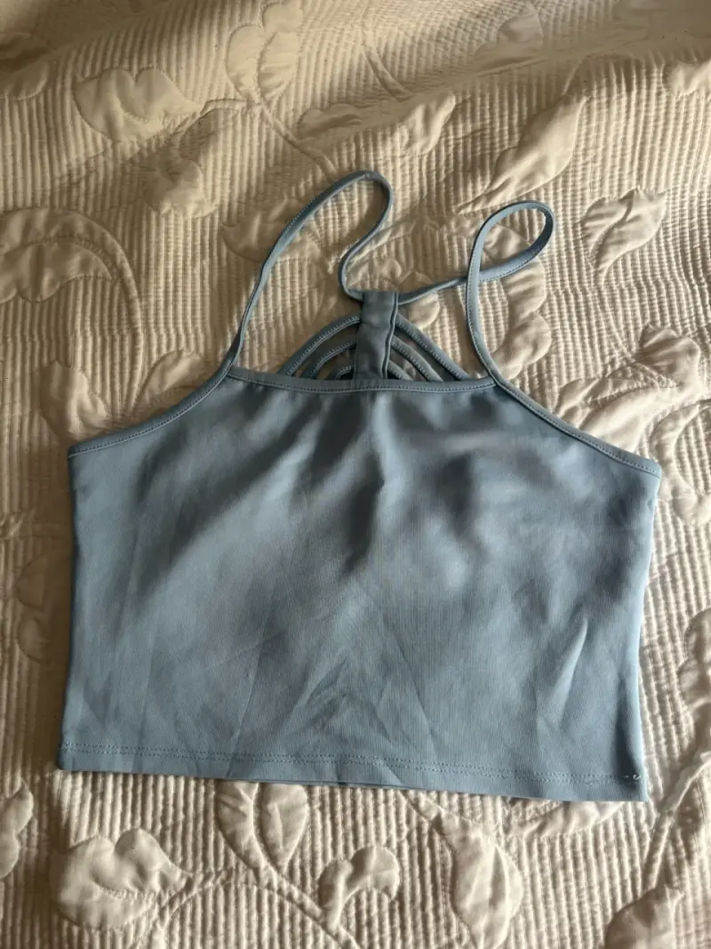 Crop top celeste - 1
