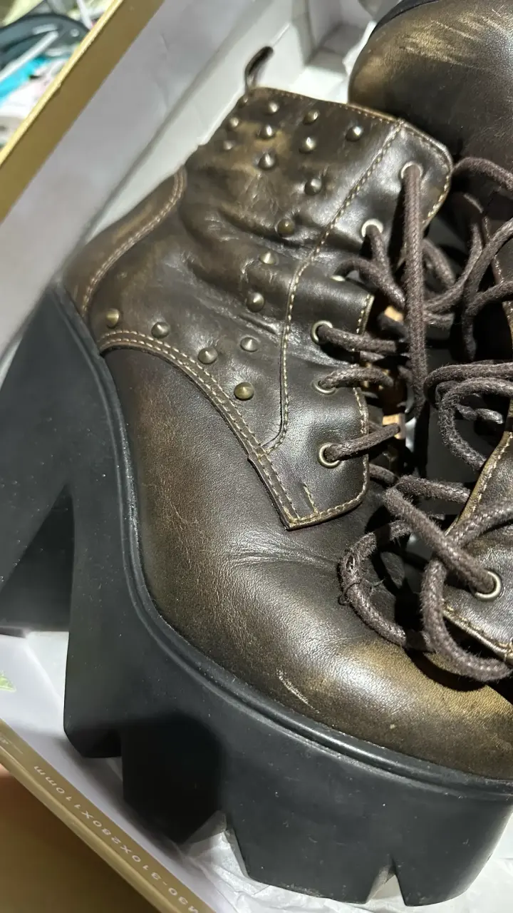 Botines negros con plataforma - 2