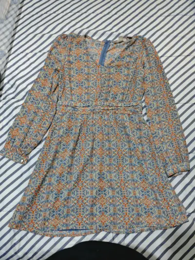 Vestido estampado manga larga - miniatura 1
