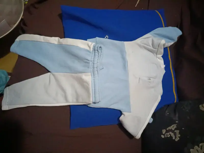 Conjunto bebé azul y blanco - 2