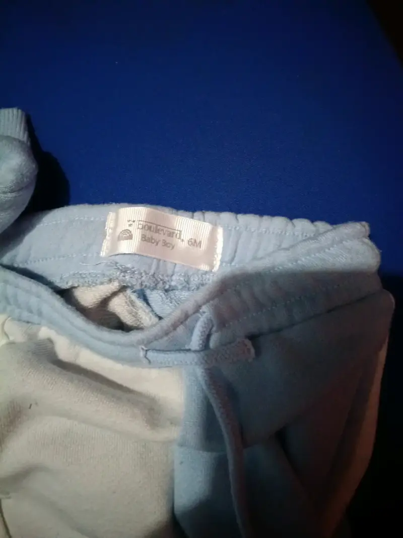 Conjunto bebé azul y blanco - 3