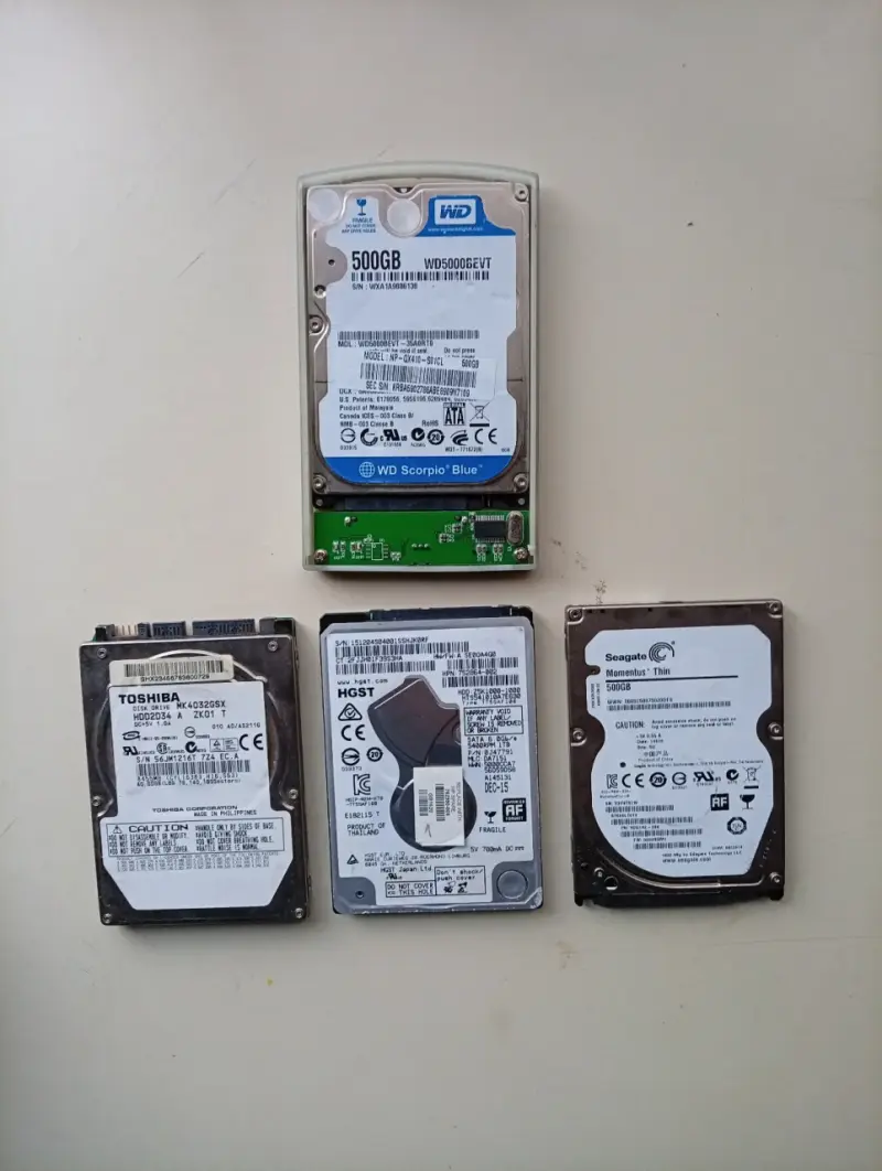 Lote de discos duros 500GB usados - 1