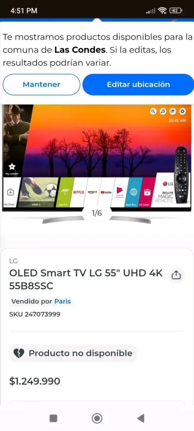 Televisor pantalla plana 55" - miniatura 6