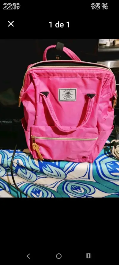 Mochila rosa Sybilla - miniatura 1