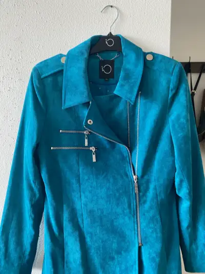 Chaqueta IO  turquesa con cierres - miniatura 1