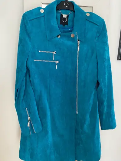 Chaqueta IO  turquesa con cierres - miniatura 5