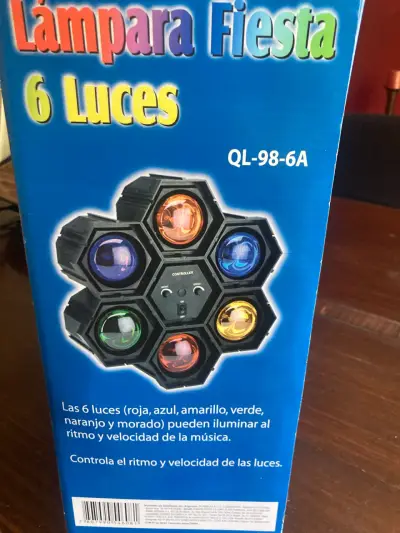 Lámpara Fiesta 6 Luces Multicolor - miniatura 1