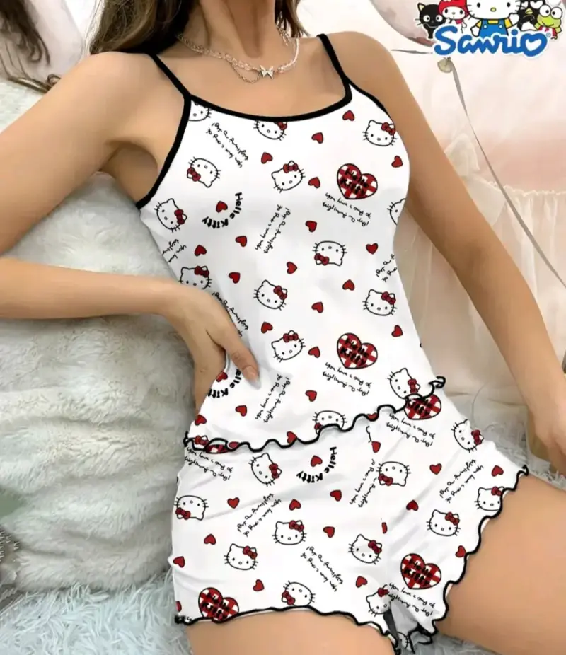 Pijama estampado Hello Kitty talla XL - 3