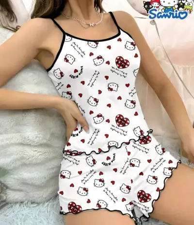 Pijama estampado Hello Kitty talla XL - miniatura 3