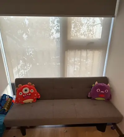 Futon cama gris - miniatura 1