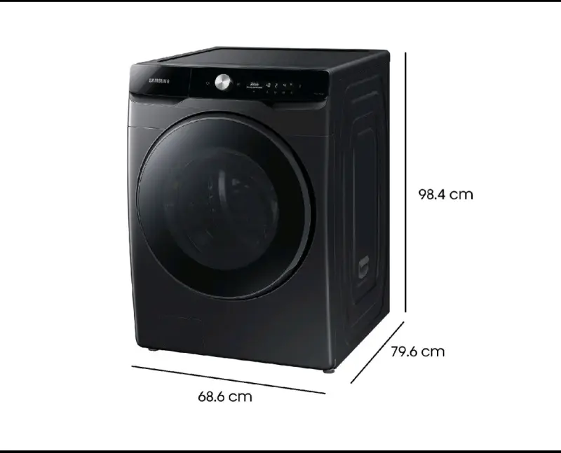 Lavadora Samsung frontal negra - 3