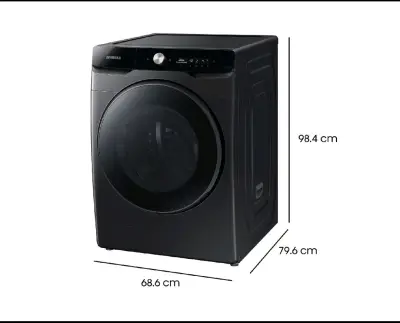 Lavadora Samsung frontal negra - miniatura 3