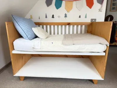 Cuna de madera natural - miniatura 2