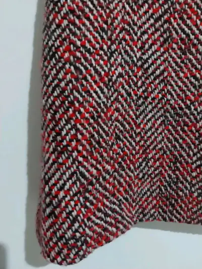 Falda tweed rojo y negro - miniatura 3