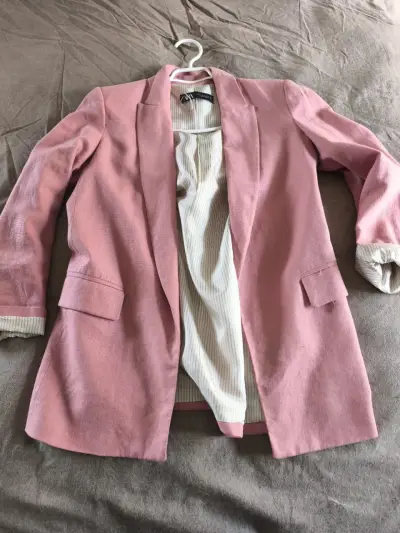Blazer rosado zara - miniatura 1