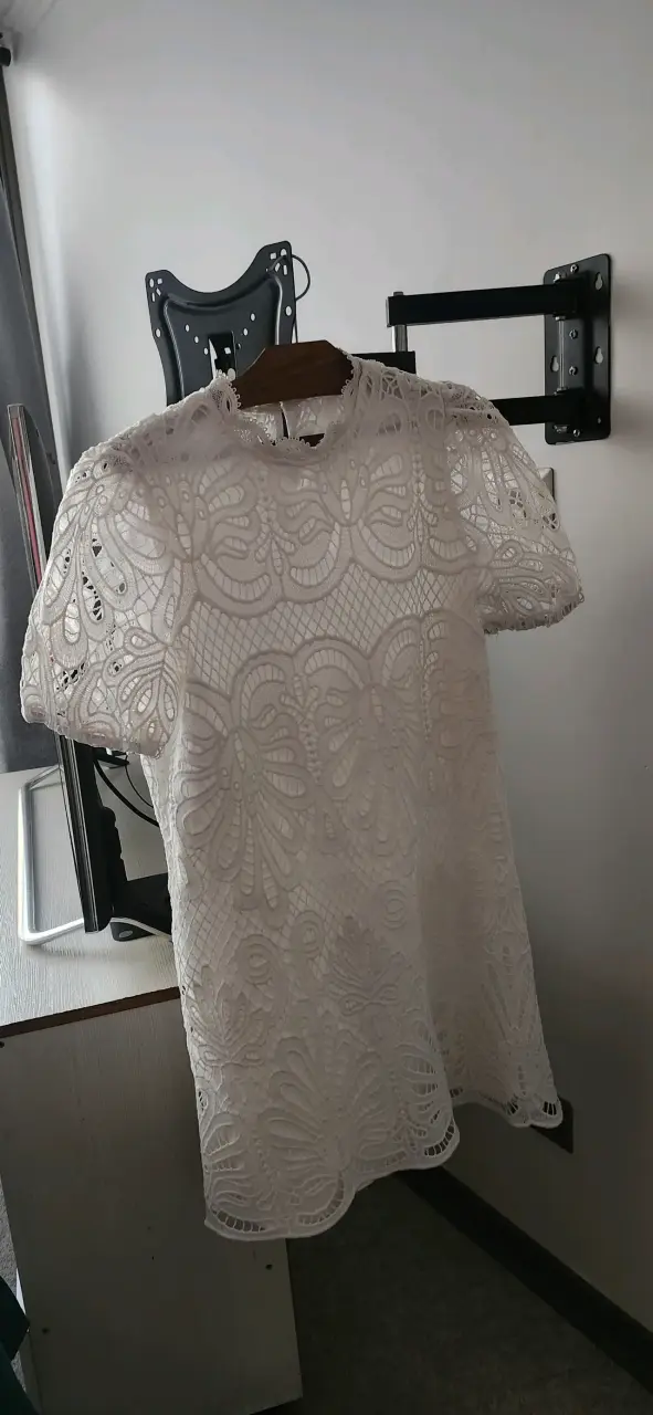 Vestido de encaje blanco - 1