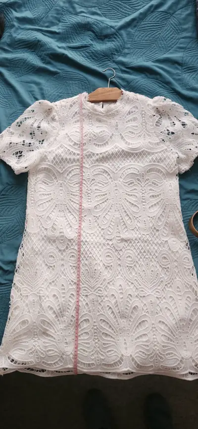 Vestido de encaje blanco - miniatura 3