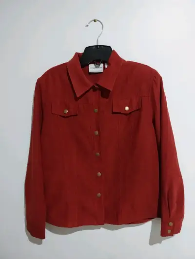 Chaqueta de pana roja - miniatura 1