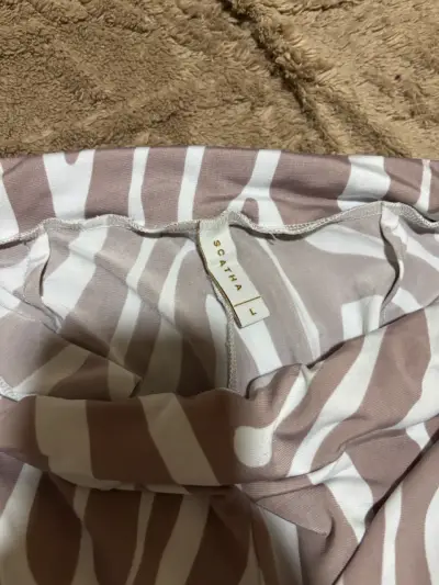 Pantalón palazzo estampado cebra - miniatura 2
