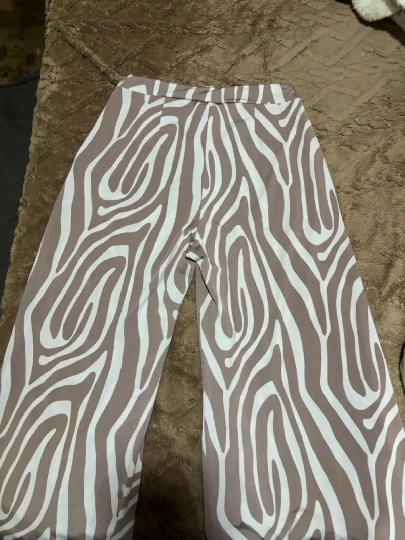 Pantalón palazzo estampado cebra - 3