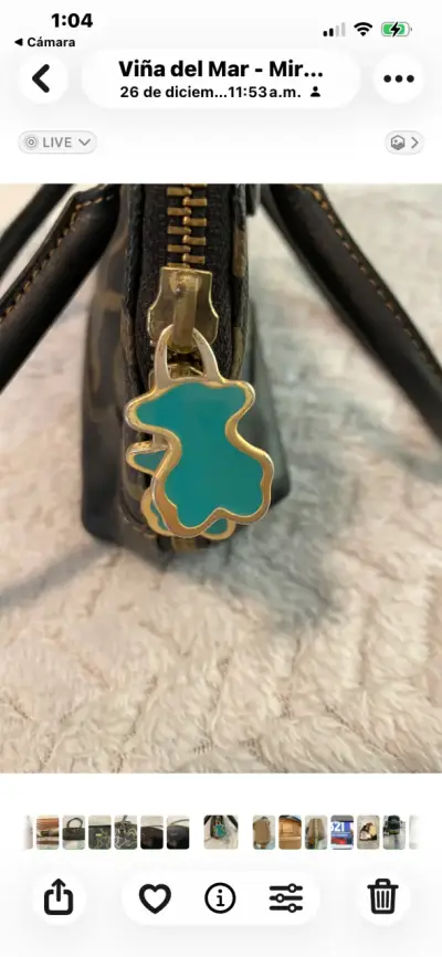 Bolso de mano estampado camuflaje de lujo - miniatura 2