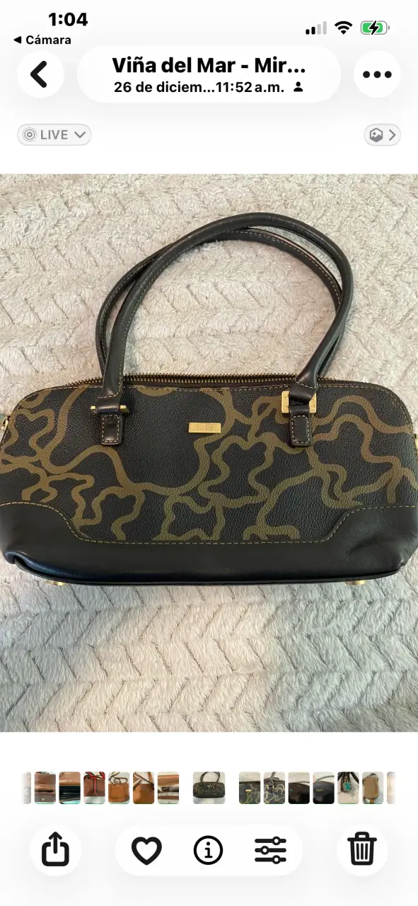 Bolso de mano estampado camuflaje de lujo - 5