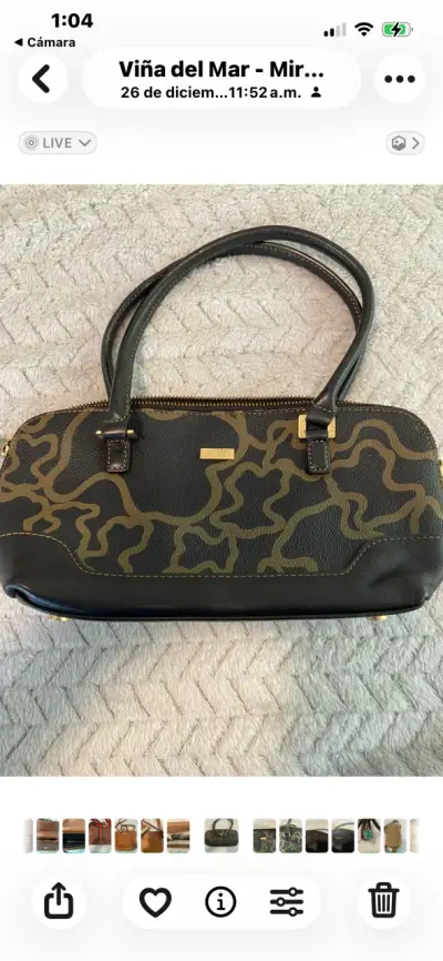 Bolso de mano estampado camuflaje de lujo - miniatura 5