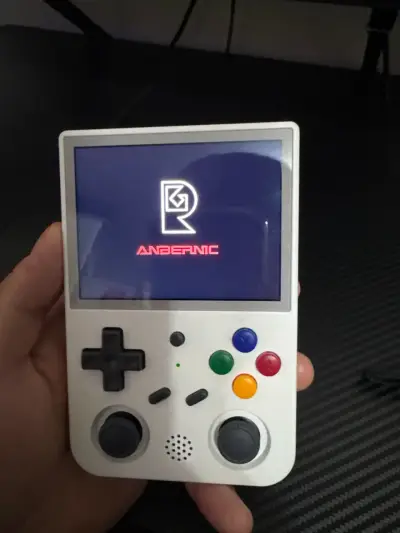 MINI CONSOLA RETRO ANBERNIC RG353V 64G BLANCO - miniatura 1