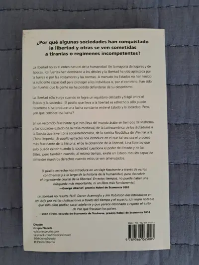 El Pasillo Estrecho - Acemoglu y Robinson - miniatura 2