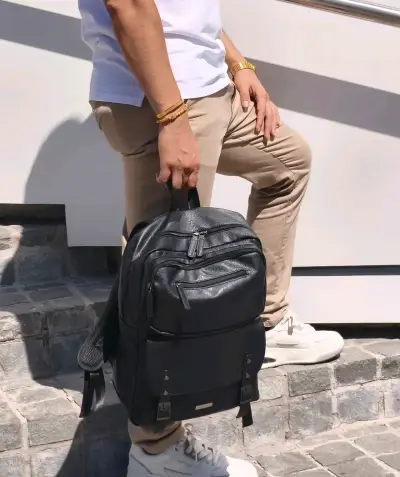 Mochila Ecocuero Urbana 21L | Hombre y Mujer | - miniatura 3