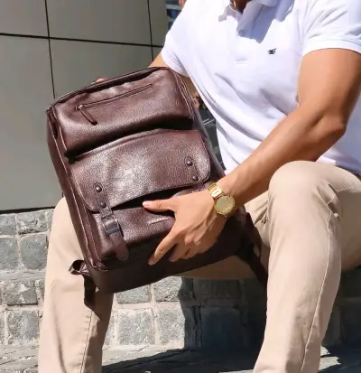 Mochila Ecocuero Urbana 21L | Hombre y Mujer | - miniatura 4