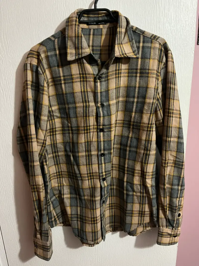 Camisa a cuadros de franela - 1