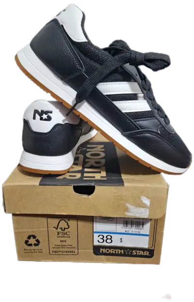 Zapatillas deportivas negras estilo retro - miniatura 3