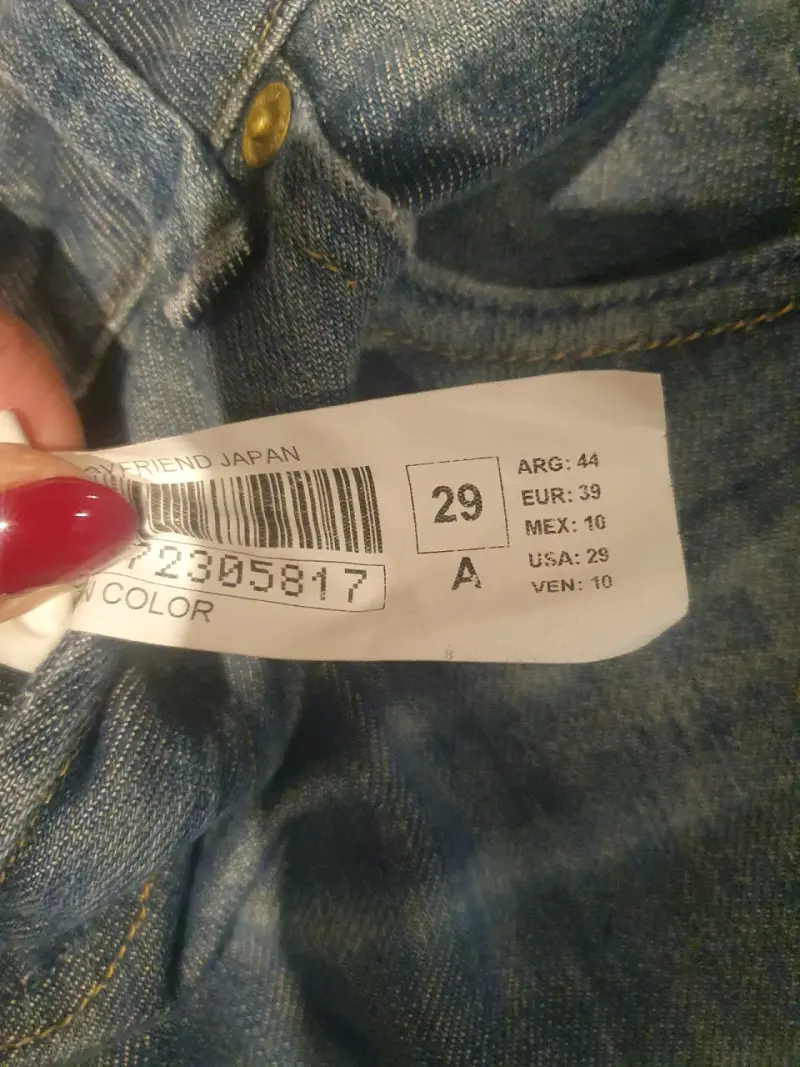 Jeans desgastados azul oscuro - 3