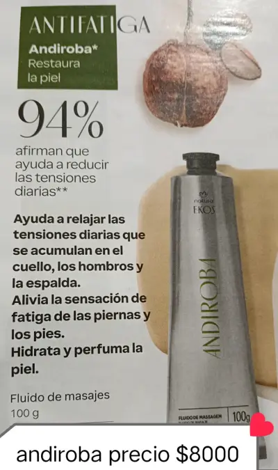 Fluido de Masajes Antifatiga Andiroba - miniatura 1