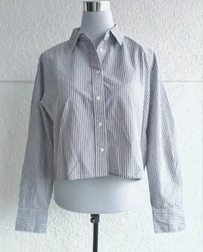 Camisa a rayas gris - miniatura 1