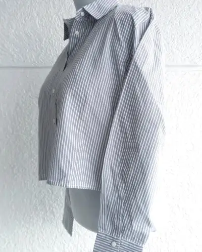 Camisa a rayas gris - miniatura 2