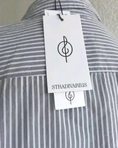 Camisa a rayas gris - miniatura 3