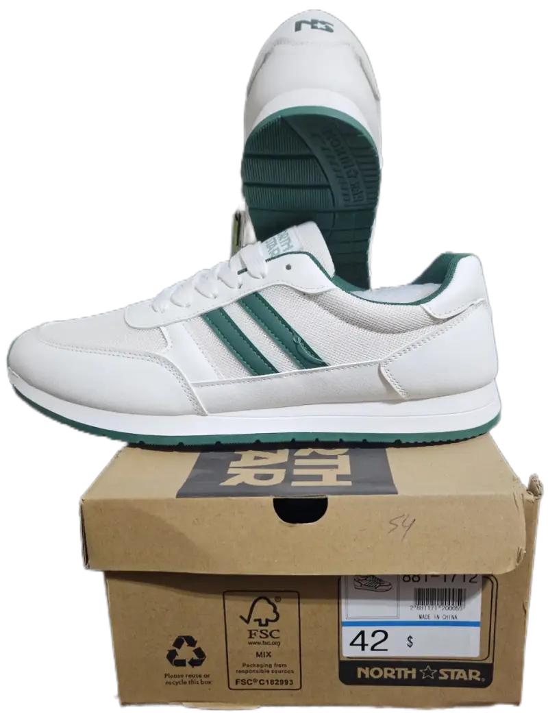 Zapatillas deportivas blancas y verdes - 2