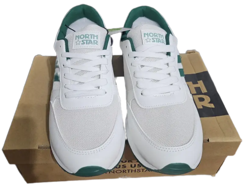 Zapatillas deportivas blancas y verdes - 3