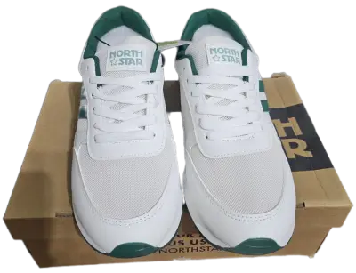 Zapatillas deportivas blancas y verdes - miniatura 3