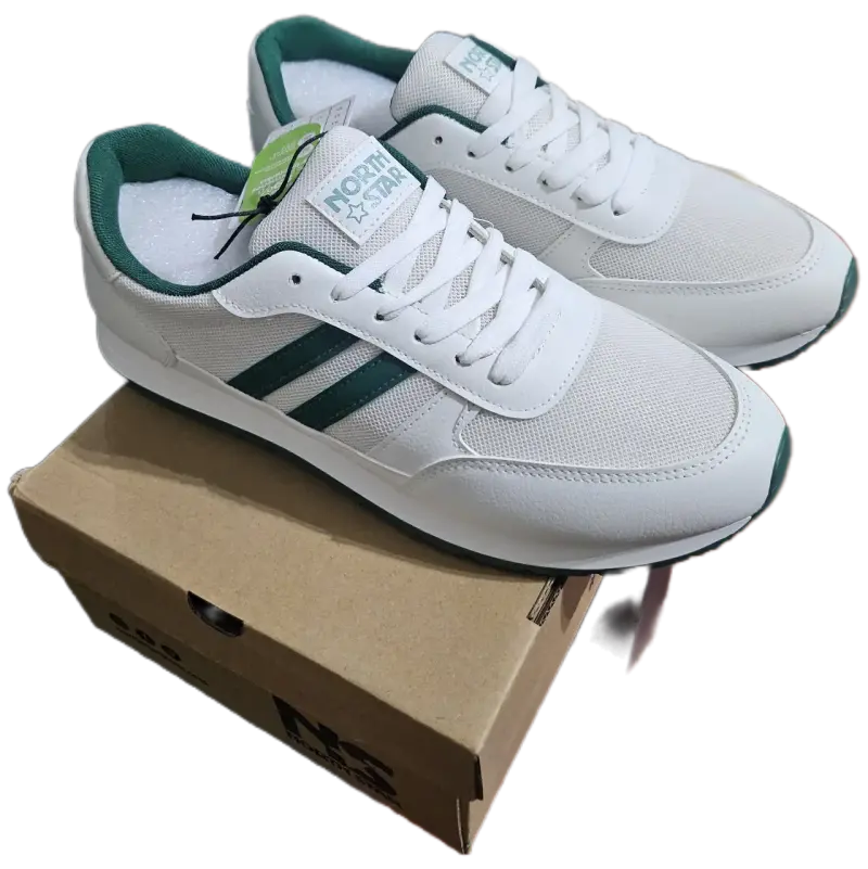 Zapatillas deportivas blancas y verdes - 4